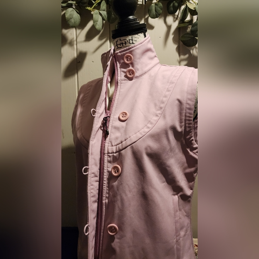 LIJA Pink Vest High Collar Lightweight